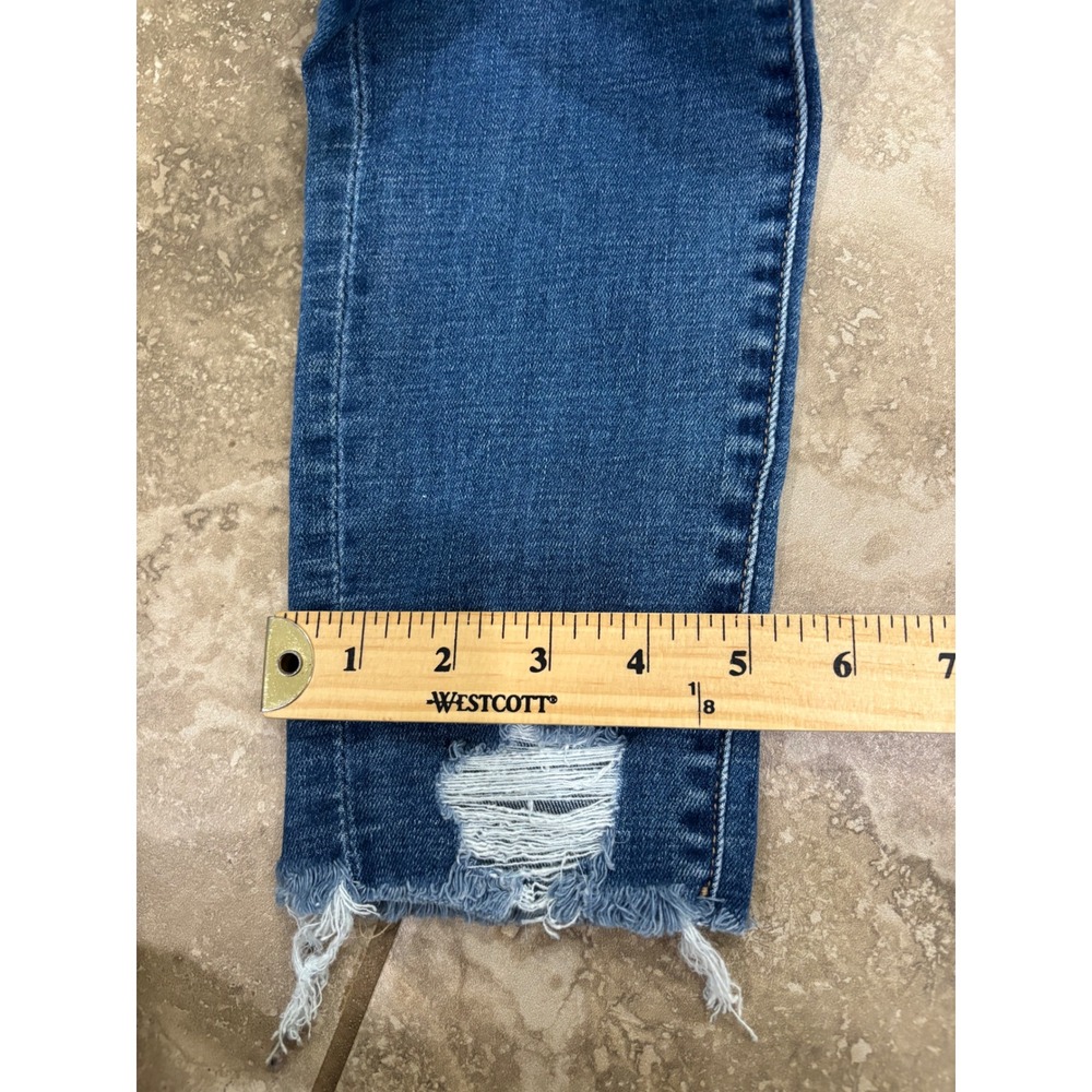 BKE Parker Womens High Rise Ankle Skinny Distressed Jeans Medium Wash Size 28 - Picture 13 of 15